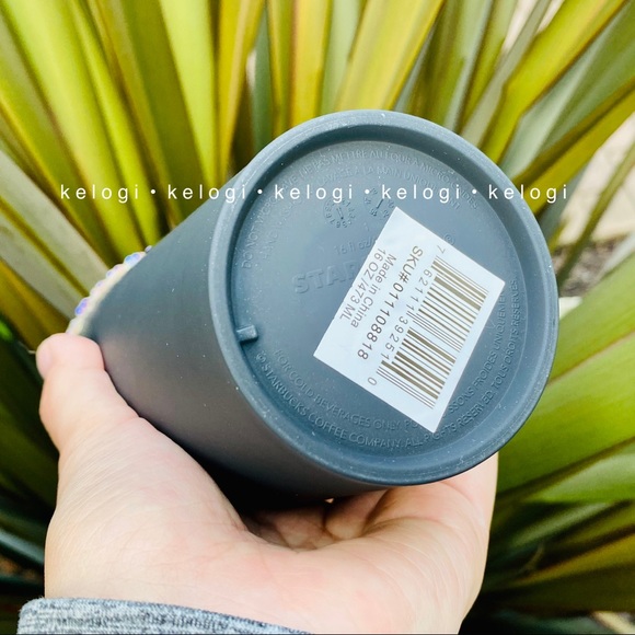 🧡NEW🖤Starbucks Skull Diamond & Neon Orange Cup - Picture 6 of 8